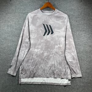 Gillz Dry-Fit Shirt Men's XL Gray Camo Long Sleeve Stretch Fishing Outdoor